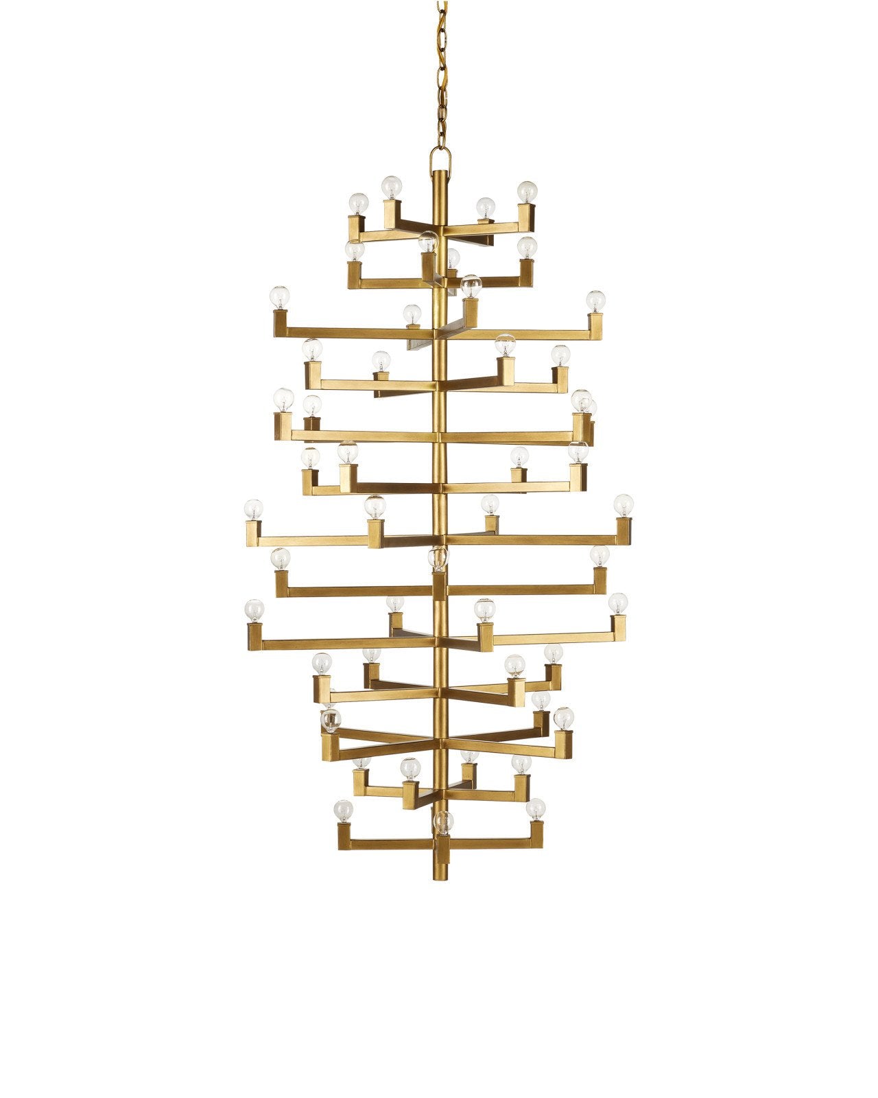 Andre Grande Brass Chandelier